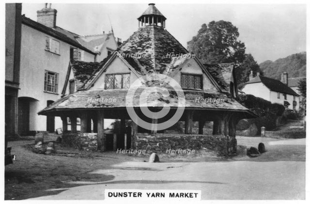 Dunster Yarn market, 1936. Artist: Unknown