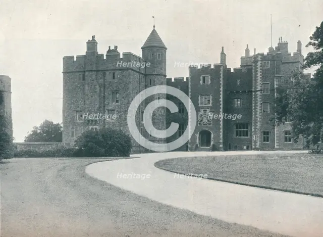 'Dunster Castle', c1907. Artist: Leonard Willoughby.