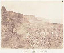 Dunraven Cliffs - Low Tide, 1853-1856. Creator: John Dillwyn Llewelyn