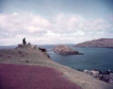 Duntulm Castle and Tulm Island, Isle of Skye, Scotland, c1955. Creator: Arthur Charles Kirby Ware