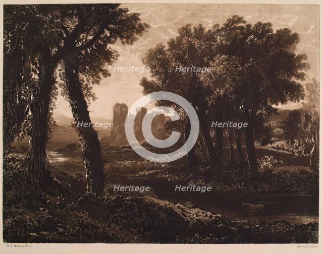 Dunure Castle, (c1820s), c1889. Creator: William Brassey Hole.