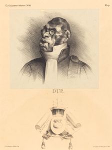 Dup..., 1832. Creator: Honore Daumier