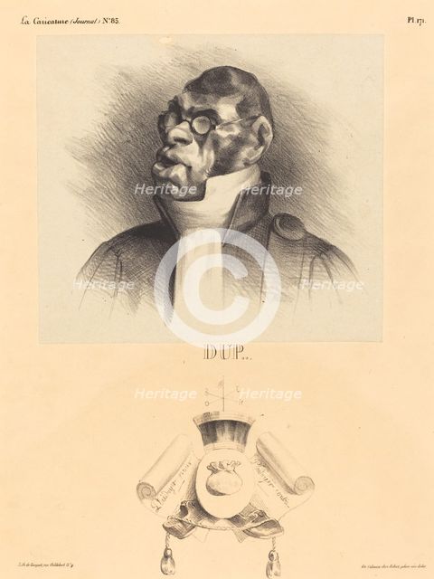 Dup..., 1832. Creator: Honore Daumier.