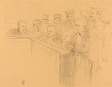 Dupas Deposition (Déposition Dupas), 1896. Creator: Henri de Toulouse-Lautrec
