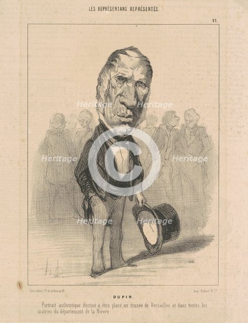 Dupin, 1849.  Creator: Honore Daumier.
