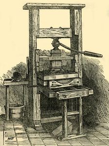 Duplicate of Franklin's Press (1881). Creator: Unknown