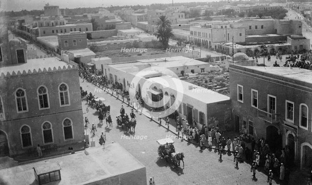 DUPLICATE (delete) Italians taking possession of Tripoli, 1911 or 1912. Creator: Bain News Service.