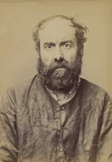 Dupuis. Augustin. 53 ans, né le 24/6/41 à Dourdan (Seine & Oise). Charron, forgeron. Anarc..., 1894. Creator: Alphonse Bertillon