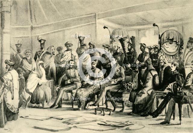 'Durbar of Lord Auckland', c1836-1842, (1925). Creator: Unknown.