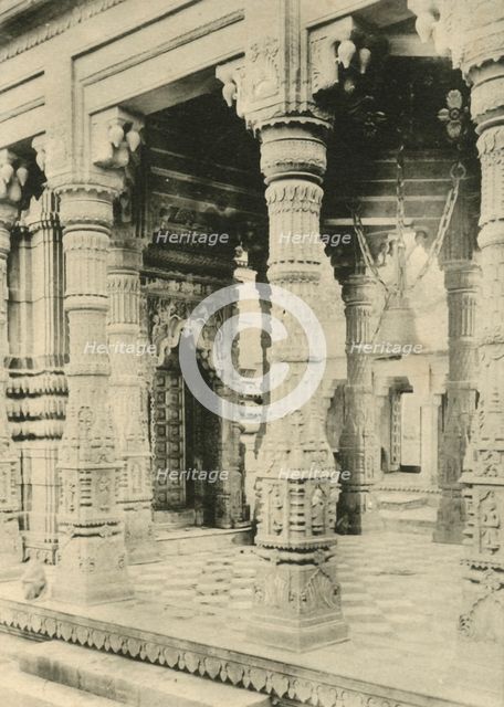 "Durga Mandir" (Monkey Temple), Benares', 1898. Creator: Saeed Bros.