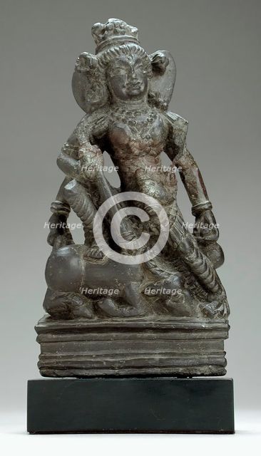 Durga Slaying the Buffalo Demon, 7th century. Creator: Unknown.