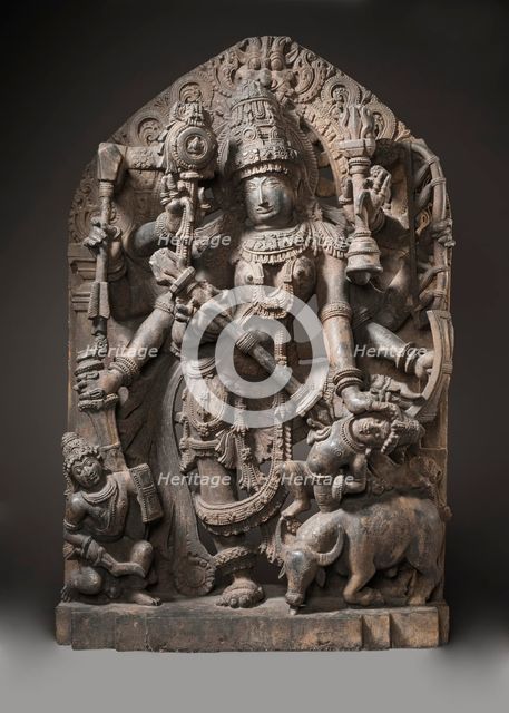 Durga Slaying the Buffalo Demon, 13th century. Creator: Unknown.
