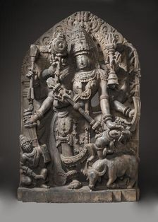 Durga Slaying the Buffalo Demon, 13th century. Creator: Unknown