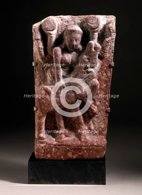 Durga Slaying the Buffalo Demon, c.200. Creator: Unknown.