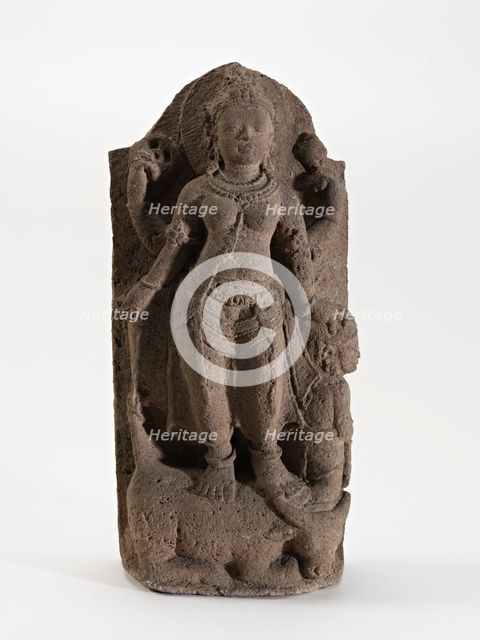 Durga slaying the Buffalo Demon, Central Javanese Period, 9th century. Creator: Unknown.