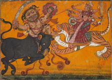 Durga Slaying Mahisha, c. 1700-1710. Creator: Unknown