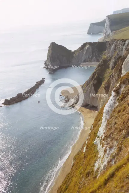 Durdle Door from East, Dorset Coast, 20th century. Artist: CM Dixon.