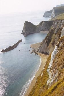 Durdle Door from East, Dorset Coast, 20th century. Artist: CM Dixon