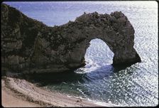 Durdle Door, West Lulworth, Purbeck, Dorset, 1966. Creator: Norman Barnard