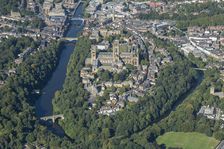 Durham Cathedral, the city and River Wear, County Durham, 2024. Creator: Robyn Andrews