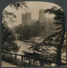 Durham Cathedral - Viewed from across the River, England c1910. Creator: Unknown