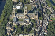 Durham Cathedral and cloister, County Durham, 2024. Creator: Robyn Andrews