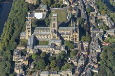 Durham Cathedral and cloister, County Durham, 2024. Creator: Robyn Andrews