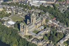 Durham Cathedral and cloister, County Durham, 2024. Creator: Robyn Andrews