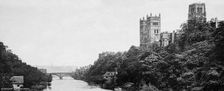 Durham Cathedral and the Old Fulling Mill overlooking the River Wear, County Durham. Creator: Unknown