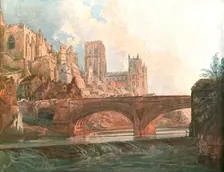 Durham Cathedral c1800, (c1900). Creator: Unknown