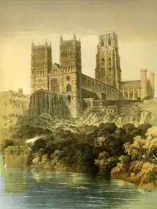 Durham Cathedral, County Durham, c1870. Artist: Hanhart