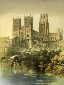 Durham Cathedral, County Durham, c1870. Artist: Hanhart