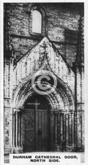 Durham Cathedral door, north side, c1920s. Artist: Unknown