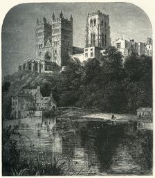 Durham Cathedral, from the River c1870