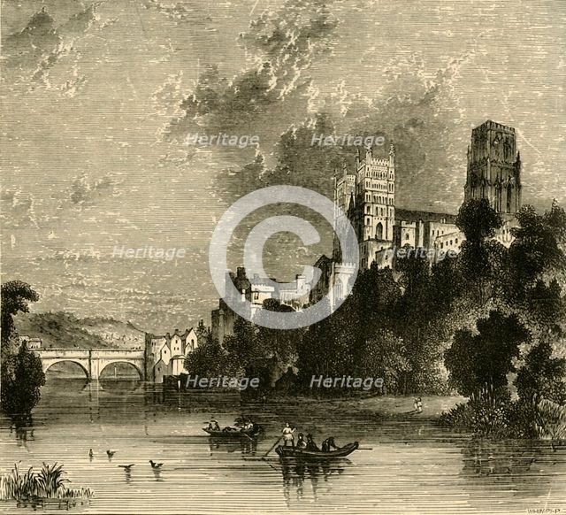 'Durham Cathedral from the South-West', 1898. Creator: Unknown.