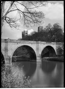Durham Cathedral, Palace Green, Durham, County Durham, 1948. Creator: Margaret F Harker