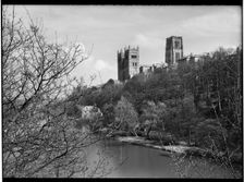 Durham Cathedral, Palace Green, Durham, County Durham, 1948. Creator: Margaret F Harker
