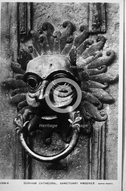 Durham Cathedral, Sanctuary Knocker. Creator: Unknown.