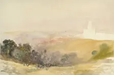 Durham from the Red Hills, 1866-1880 Artist: Alfred William Hunt