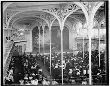 During a performance at Hammerstein's Paradise Gardens, New York, between 1900 and 1906. Creator: Unknown