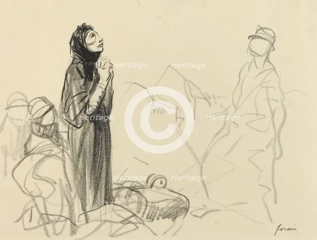 During the Armistice, c. 1914/1919. Creator: Jean Louis Forain.