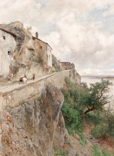 Dürnstein - On the way to the castle, 1889. Creator: Eduard Peithner von Lichtenfels