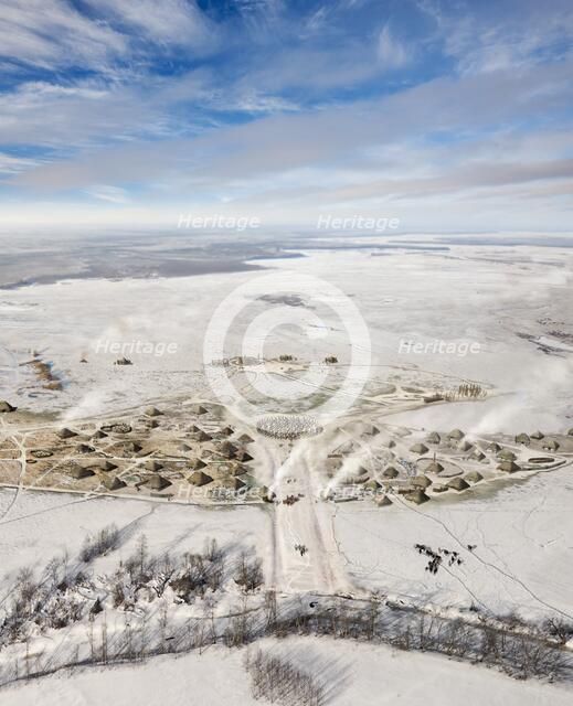 Durrington Walls, Wiltshire, c2500 BC (2013). Artist: Peter Lorimer.