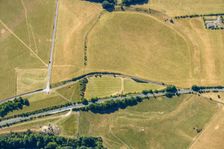 Durrington Walls Henge and Woodhenge, Durrington, Wiltshire, 2022. Creator: Damian Grady