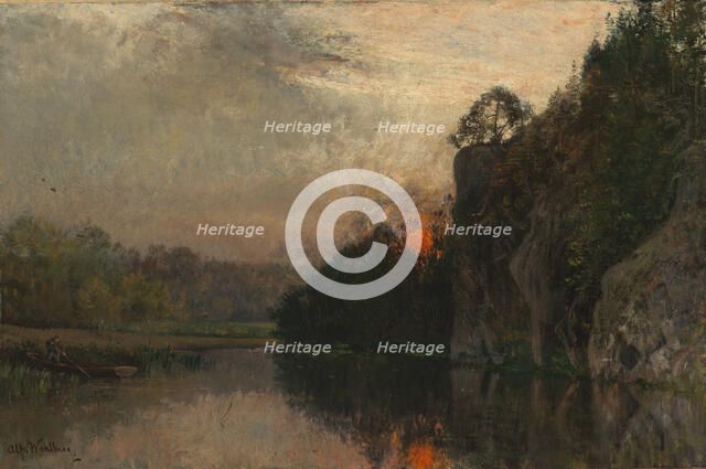 Dusk, 1888. Creator: Alfred Wahlberg.