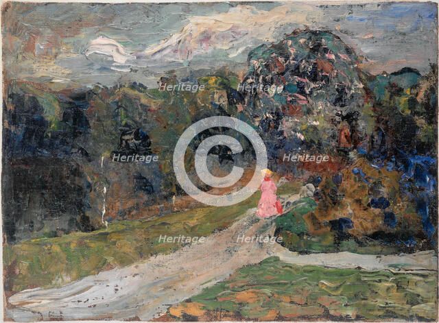 Dusk in English Garden, Munich, c1901. Creator: Kandinsky, Wassily Vasilyevich (1866-1944).