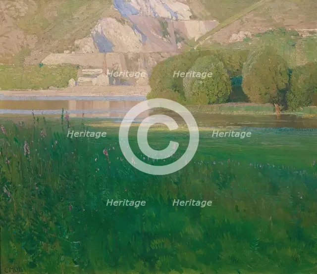 Dusk. Quarry on the Danube, 1902. Creator: Carl Moll.