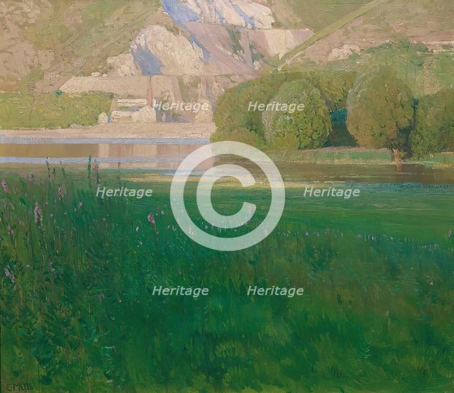 Dusk. Quarry on the Danube, 1902. Creator: Carl Moll.