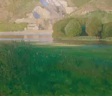 Dusk. Quarry on the Danube, 1902. Creator: Carl Moll