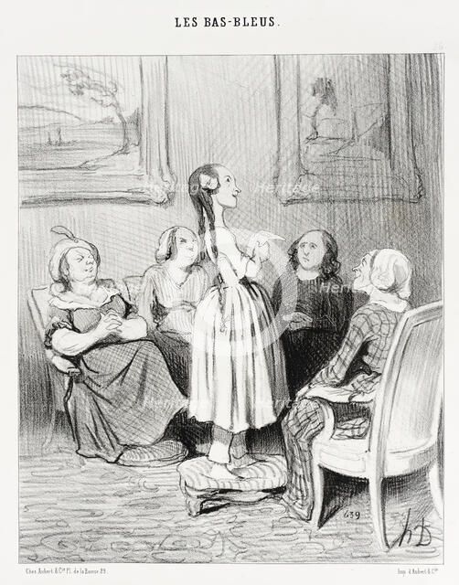 "...dussent-ils me maudire...", 1844.  Creator: Honore Daumier.